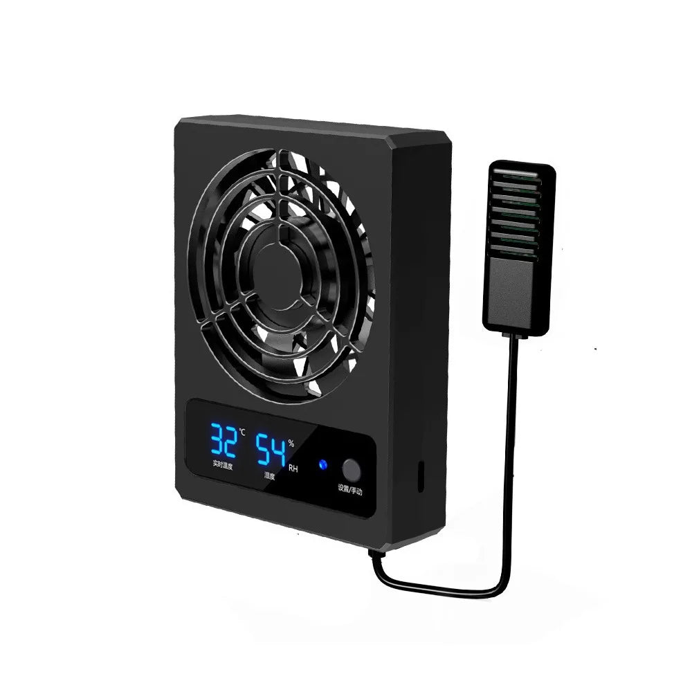 Low Noise Reptile Terrarium Cooling Fan – Powerful Quiet Ventilation Fan with Intelligent Airflow for Reptile Enclosures