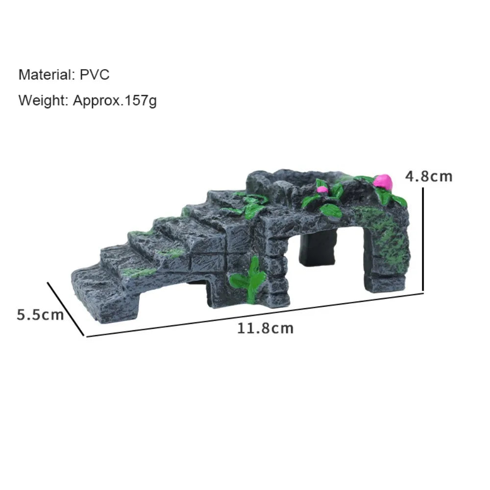 PVC Reptile Hideaway Cave – Natural-Look Hiding Shelter & Aquarium Decoration for Lizards, Geckos, Snakes and Other Reptiles