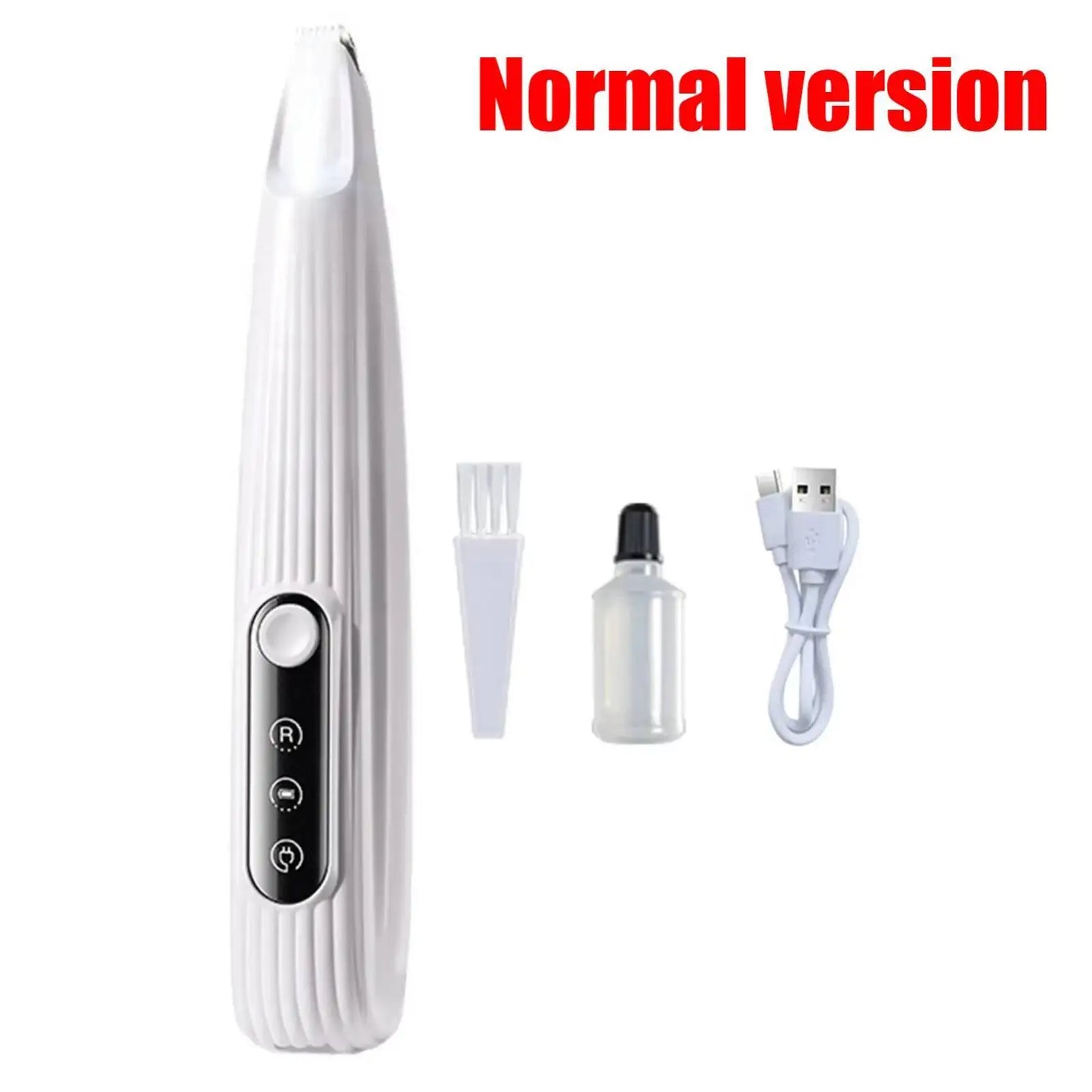 Dog and Cat Paw Trimmer with LED Light – Waterproof Pet Grooming Clipper with Digital Display & 18mm Wide Blade