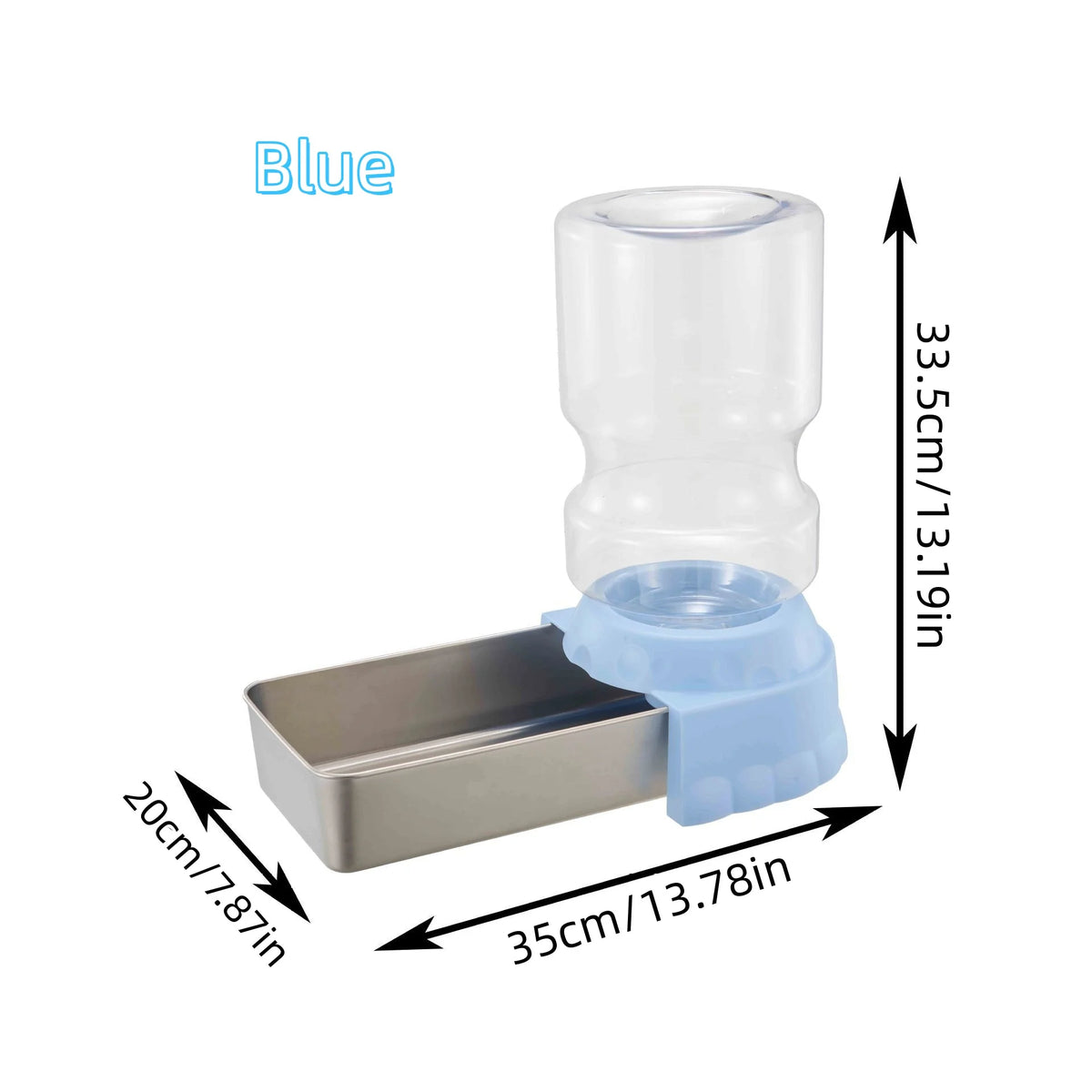 4L Gravity Pet Water Dispenser – Automatic Large Capacity Drinking Station for Dogs, Cats & Other Pets