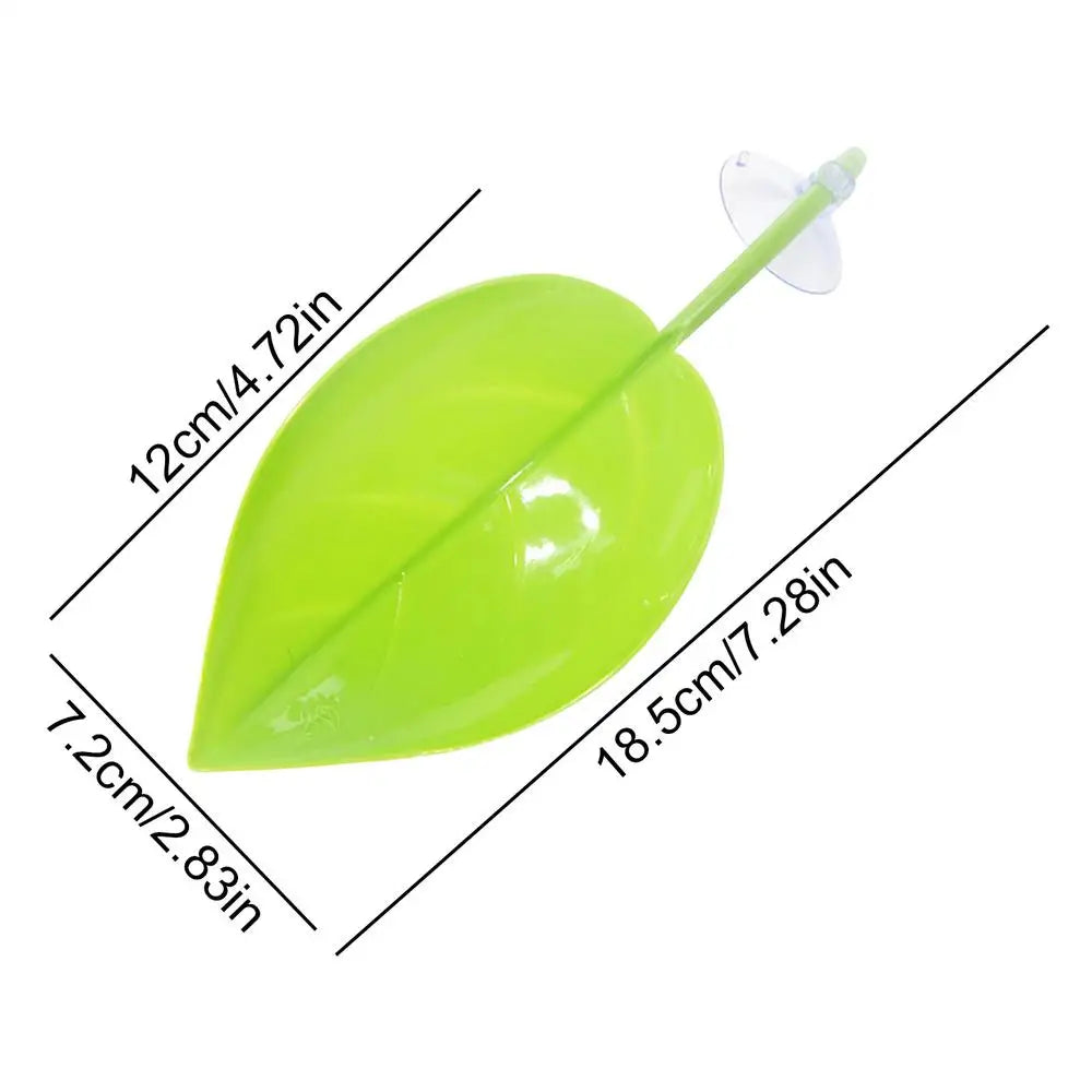Reptile Leaf Hammock with Suction Cups – Basking Platform & Resting Terrace for Geckos, Frogs & Lizards