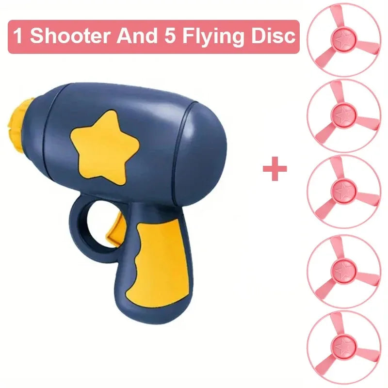 Interactive Cat Toy Launcher – Mini Flying Disc Shooting Gun for Kitten Training, Exercise & Play