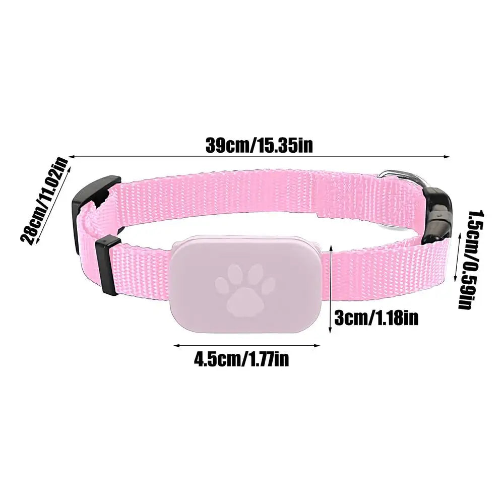 Smart Small Dog, Cat Tracker Collar – iOS Compatible Multifunctional Pet Tracking Collar for Small Dogs Cats & Kittens