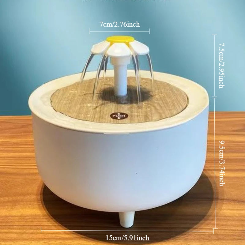 2-in-1 Automatic Parrot Bath & Water Fountain – USB-Powered Circulating Bath with Drip-Free Design for Birds & Small Pets