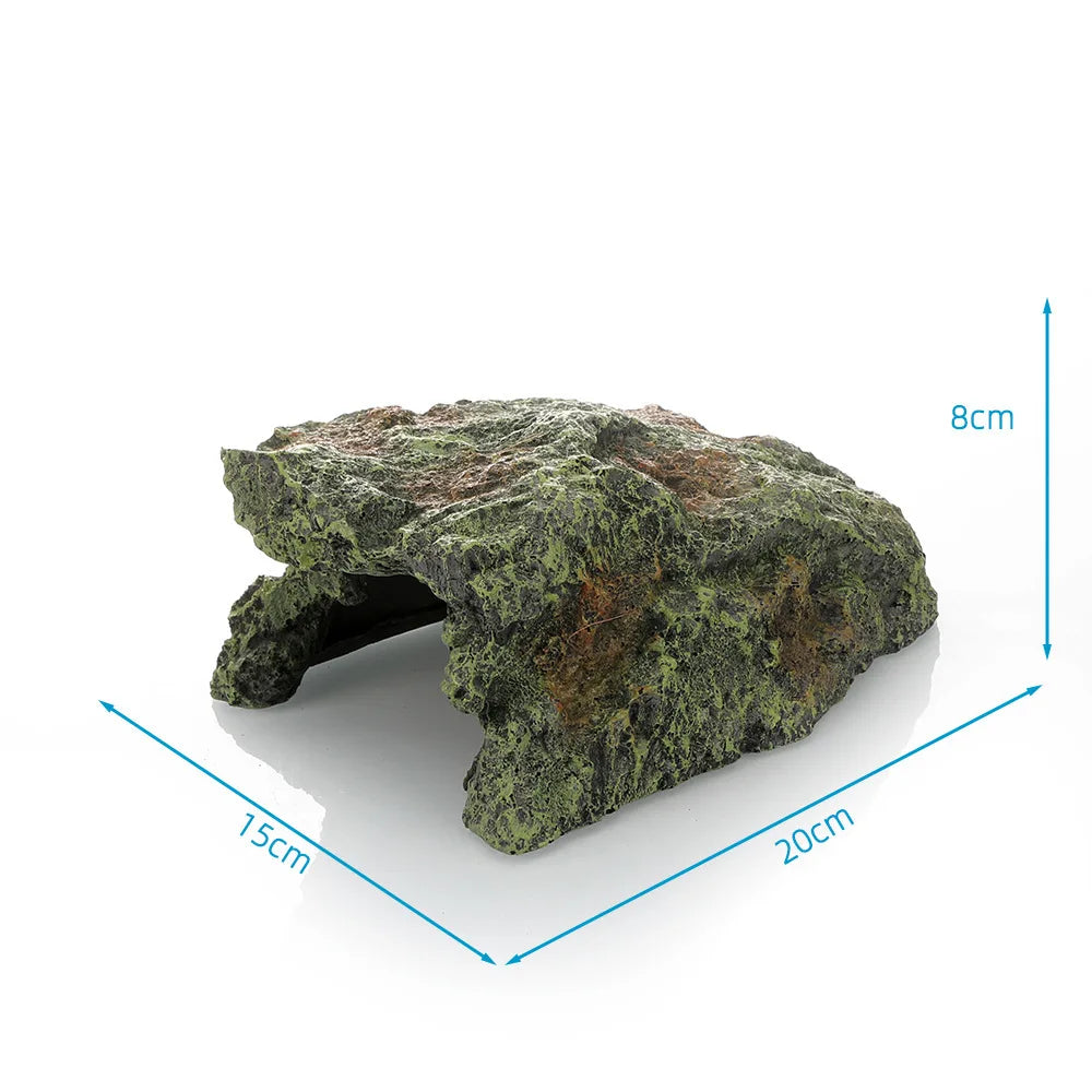 Reptile Hide Cave & Basking Platform – Resin Climbing Shelter for Turtles, Reptiles & Aquariums