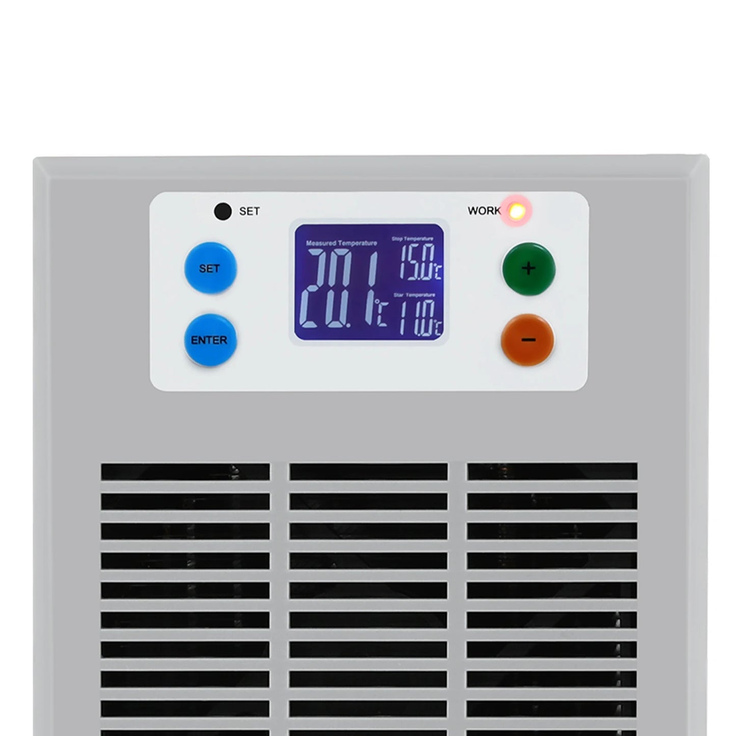 100W Aquarium Heater & Cooling Machine – LED Display Temperature Controller with 10-40°C Adjustment for 30L Fish Tanks