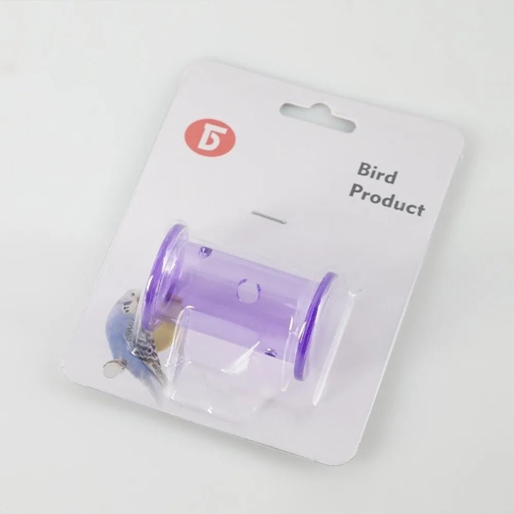 New Transparent Interactive Feeding Plastic Rolling Puzzle Bird Enrichment Pet Supplies