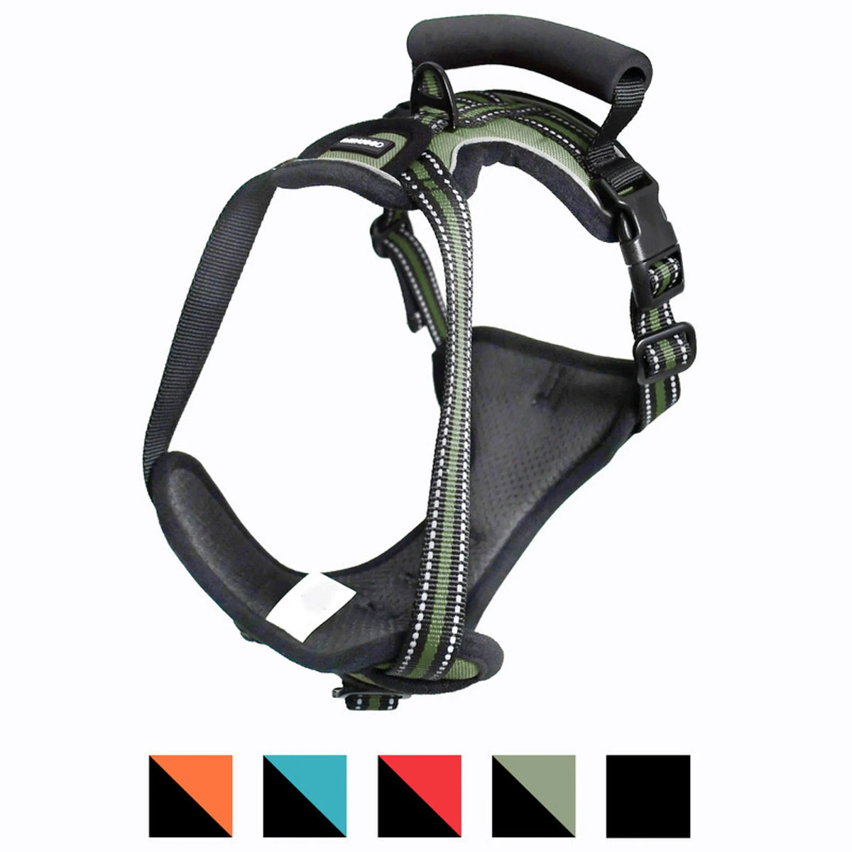 Reflective Padded Dog Harness – Adjustable No-Pull Walking Harness with Handle