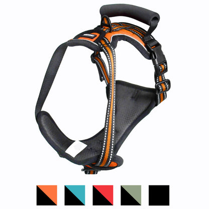 Reflective Padded Dog Harness – Adjustable No-Pull Walking Harness with Handle