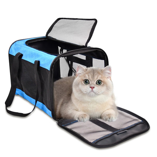 Airline-Approved Soft-Sided Pet Carrier Bag for Cats & Small Dogs