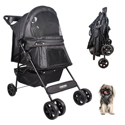 GOOPAWS 4 Wheel Dog Stroller, 36-in