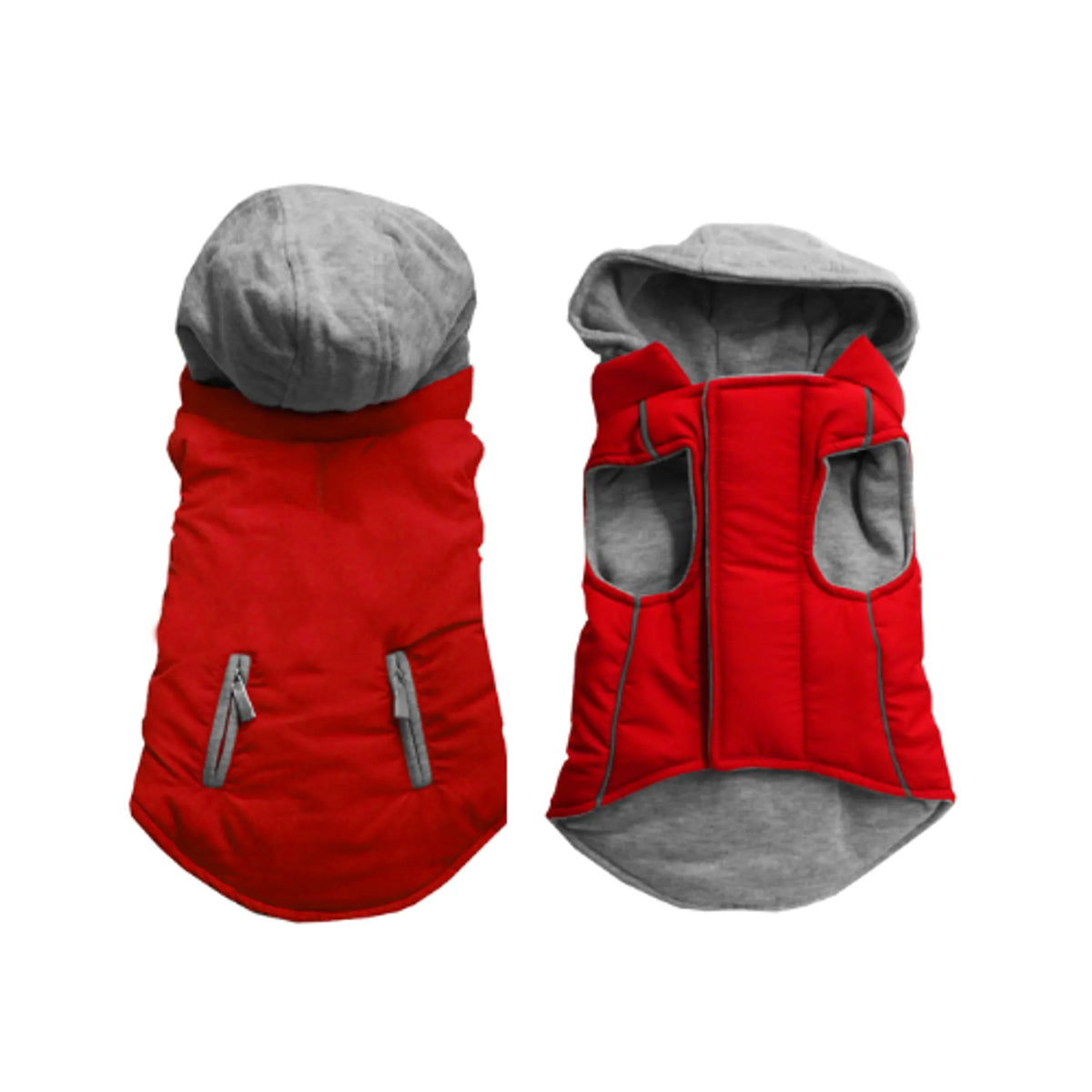 Reversible Hooded Dog Coat