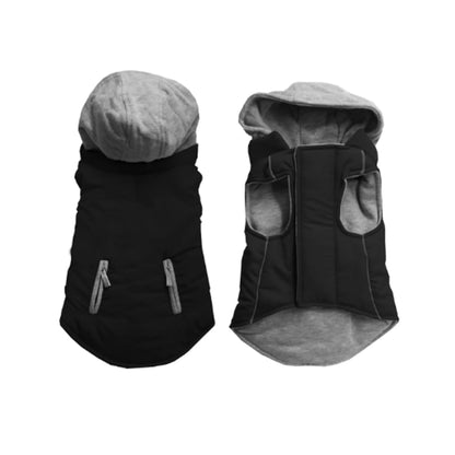 Reversible Hooded Dog Coat