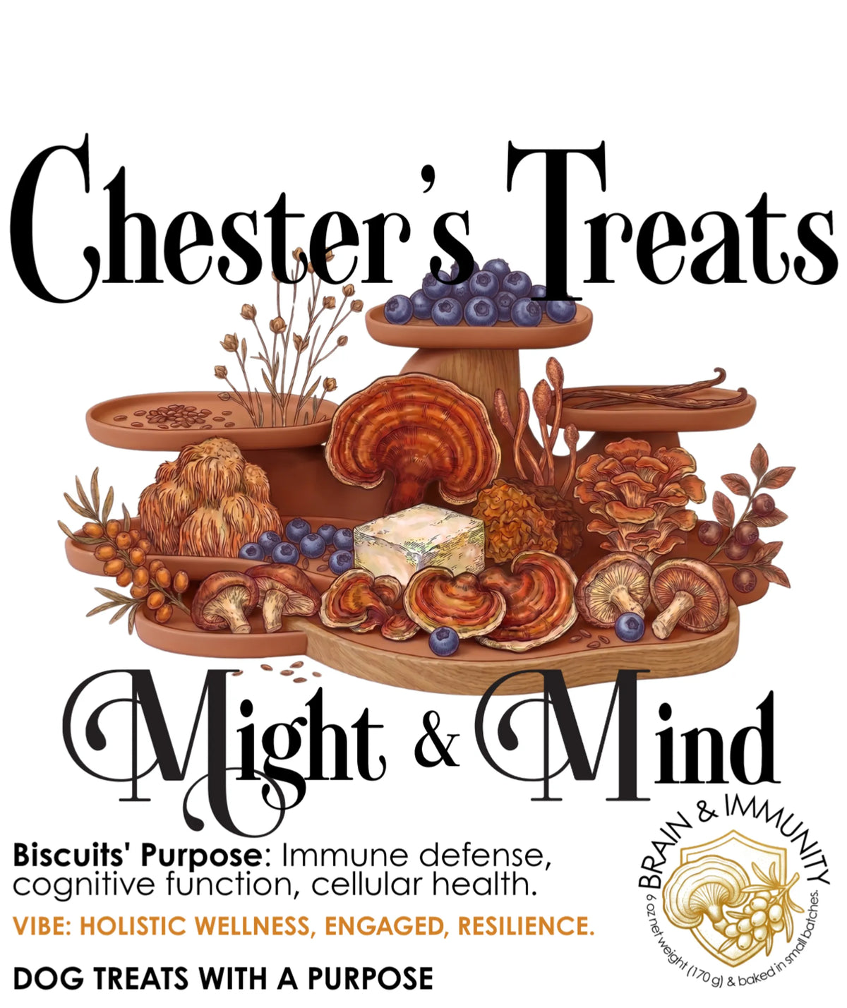 Chester Might & Mind Dog Treats for Brain & Immunity Support