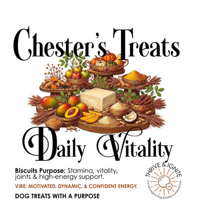 Chester Daily Vitality Dog Treats for Energy & Stamina