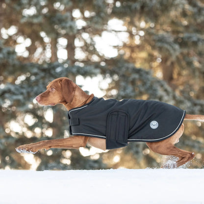 Waterproof Dog Jacket – Fleece-Lined Winter Coat with Reflective Trim