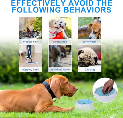 Splash-Free Pet Water Bowl – No-Spill Floating Water Feeder for Dogs & Cats, Ideal for Home & Car Travel