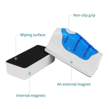 Strong Magnetic Aquarium Glass Cleaner – Fish Tank Algae Scraper & Magnetic Cleaning Brush for Aquariums and Fishbowls