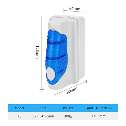 Strong Magnetic Aquarium Glass Cleaner – Fish Tank Algae Scraper & Magnetic Cleaning Brush for Aquariums and Fishbowls