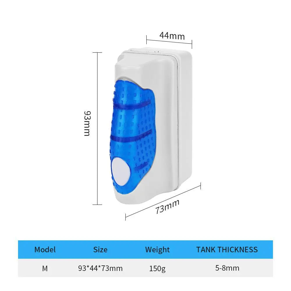 Strong Magnetic Aquarium Glass Cleaner – Fish Tank Algae Scraper & Magnetic Cleaning Brush for Aquariums and Fishbowls
