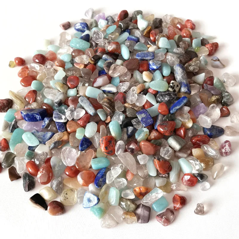 100g Natural Mixed Quartz Crystal Stones – Decorative Mineral Rock Gravel for Aquariums, Terrariums & Crafts