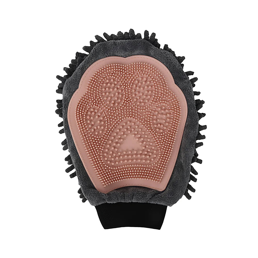 2-in-1 Pet Bath Glove with Double-Sided Cleaning Brush – Waterproof Grooming & Massage Mitt for Dogs & Cats