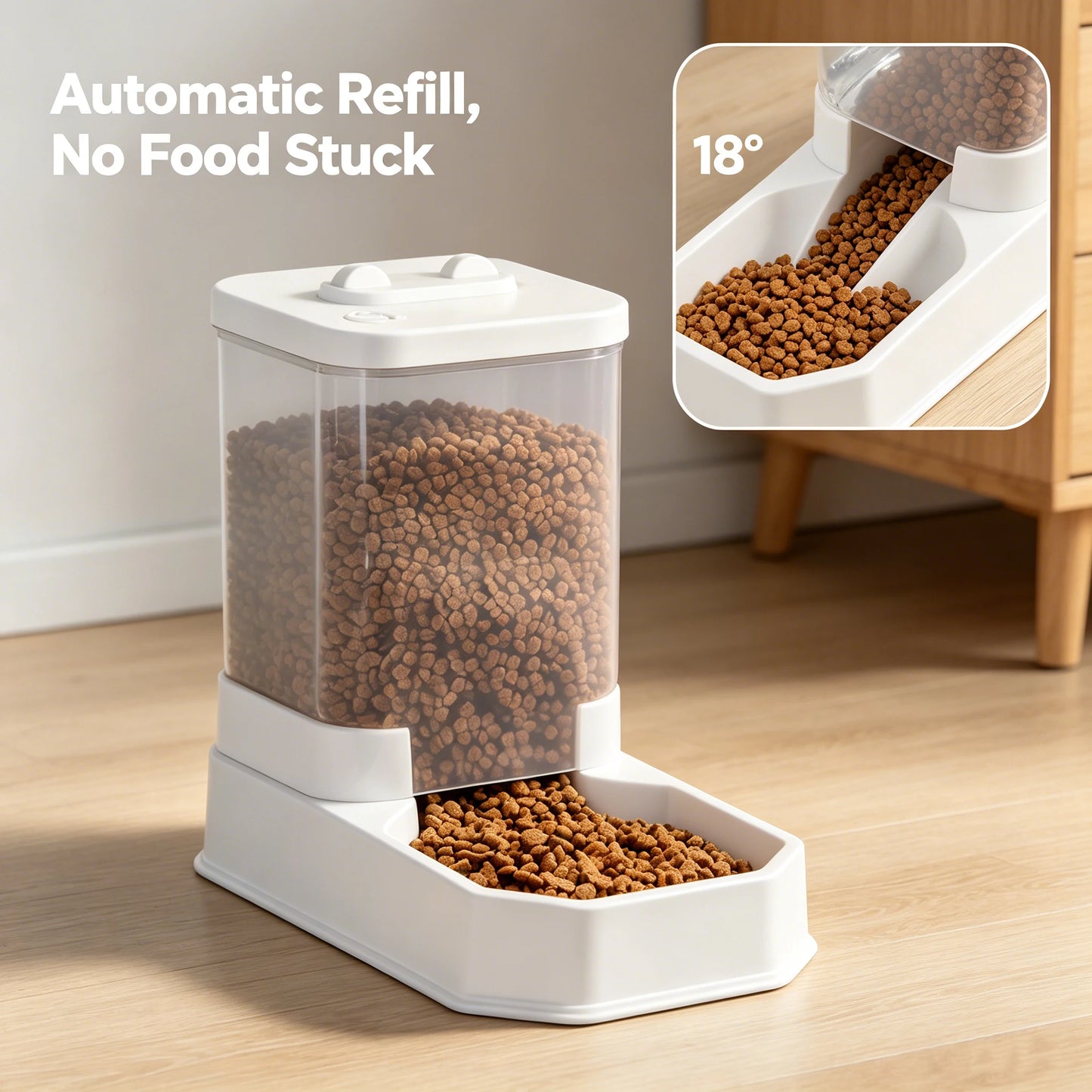 4L Automatic Pet Feeder & Water Dispenser Set – BPA-Free Non-Electric Gravity Food Station for Cats & Dogs