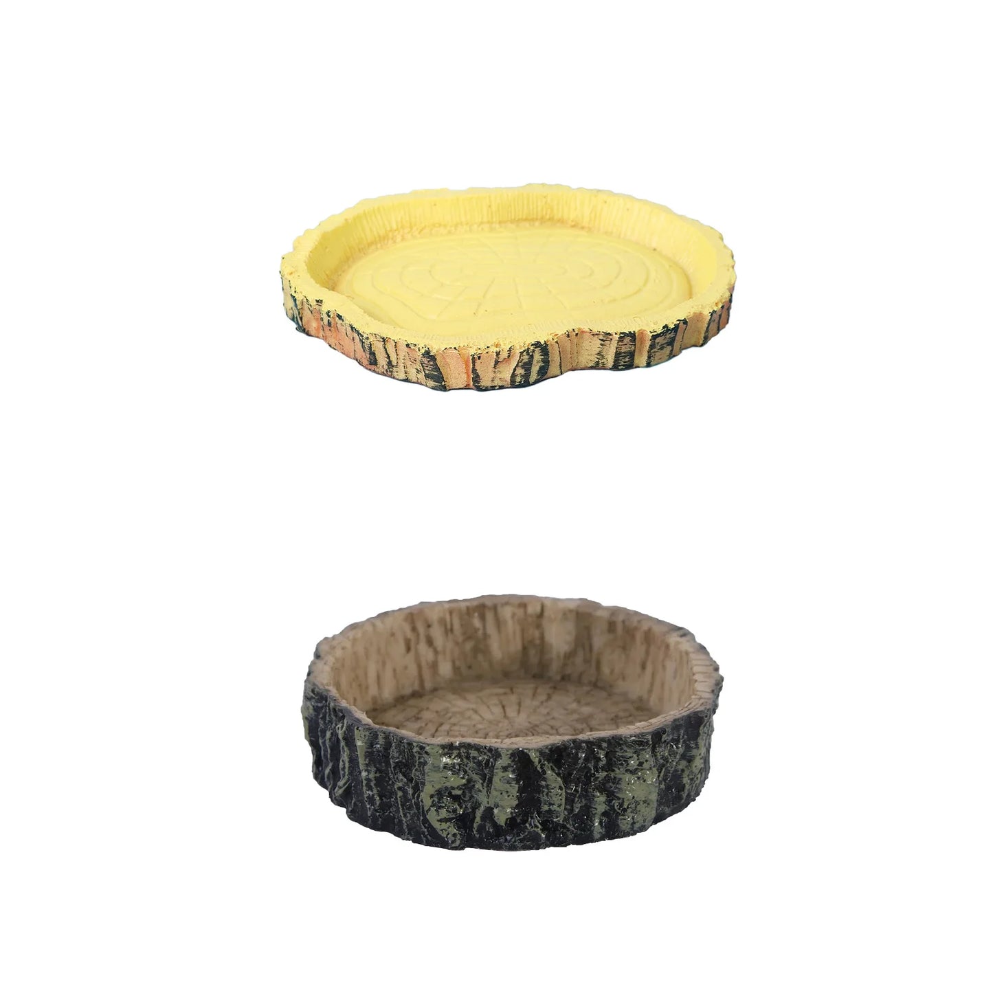 Reptile Bowl Resin Aquarium Pet Reptile Feeder Bowl Basin Food Water Pot Reptile Turtle Tortoise Scorpion Lizard Crabs Supplies