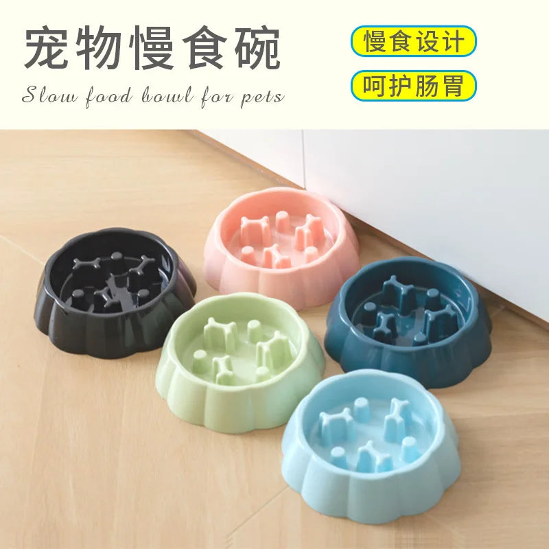 Slow Feeder Pet Bowl – Anti-Choking Puzzle Food & Water Bowl for Dogs and Cats, Anxiety Relief Design