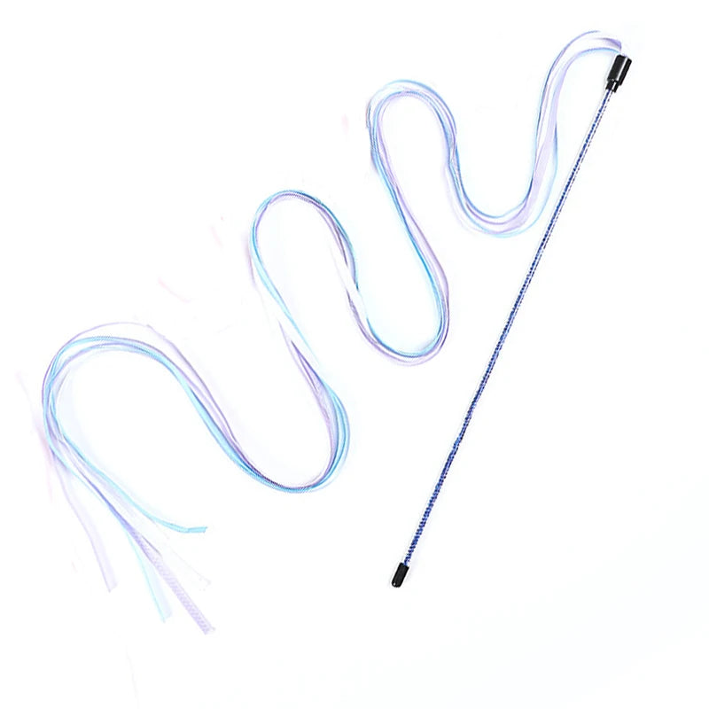 Interactive Cat Teaser Wand Toy – Chew & Chase Rope Stick for Cats, Kittens & Indoor Play