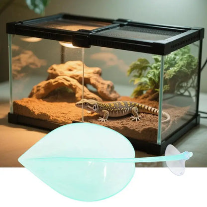 Reptile Leaf Hammock with Suction Cups – Basking Platform & Resting Terrace for Geckos, Frogs & Lizards