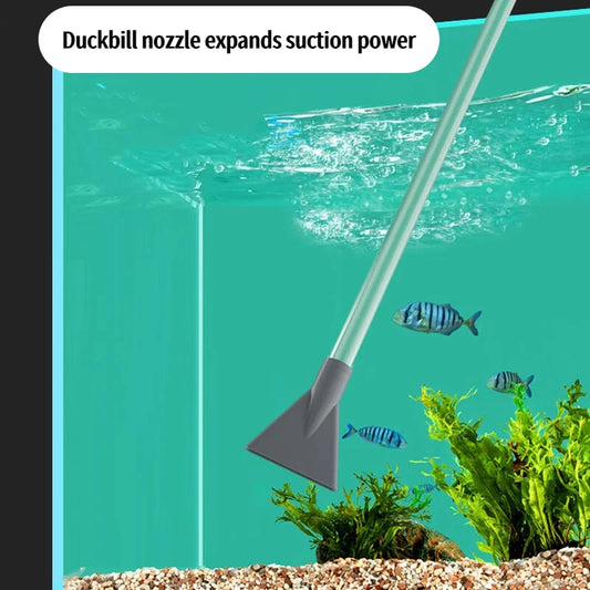 Aquarium Gravel Vacuum – Fish Tank Siphon Water Changer, Sand Cleaner & Cleaning Kit with Extension Tube