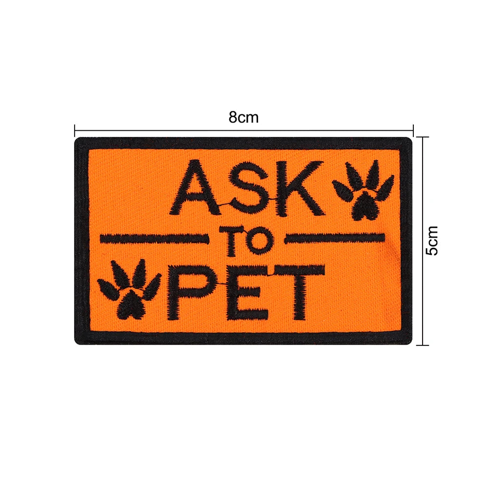 Personalized Tactical Dog Patch – Custom Name ID Label for Dog Harness, Vest & Collar