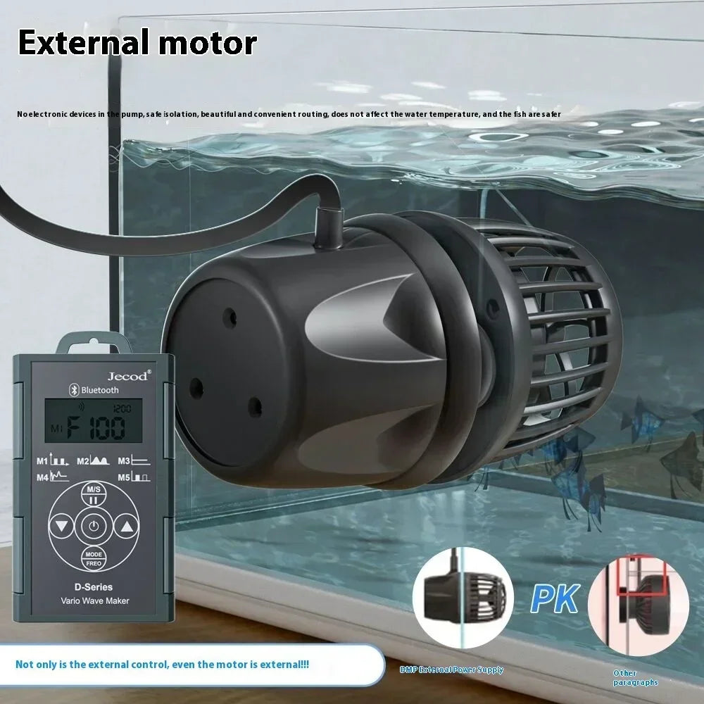 Jecod Jebao DMP-10M/20M/30M/40M WiFi Aquarium Wave Maker Pump – Bluetooth App-Controlled Water Circulation Pump for Marine & Freshwater Aquariums