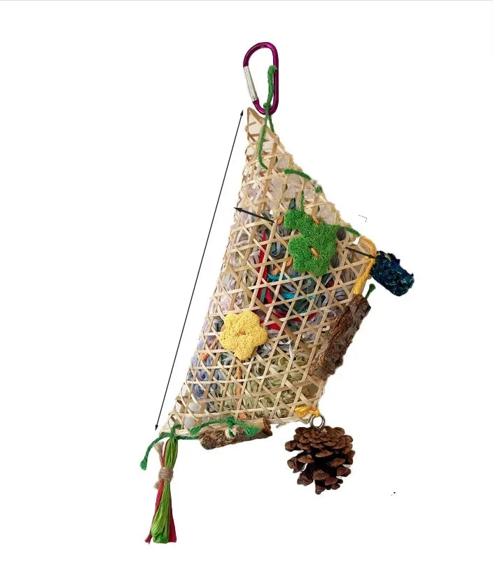 Parrot Toy Set – Interactive Bird Cage Toy Combination with Chewing, Climbing & Play Accessories for Parrots & Pet Birds
