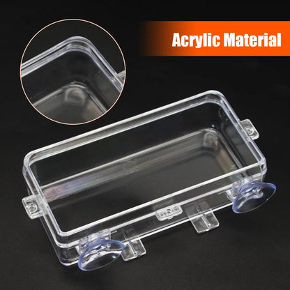 1/2PCS Reptile Feeder Bowl with Suction Cup – Anti-Escape Food & Water Dish for Chameleons, Iguanas, Lizards & Snakes