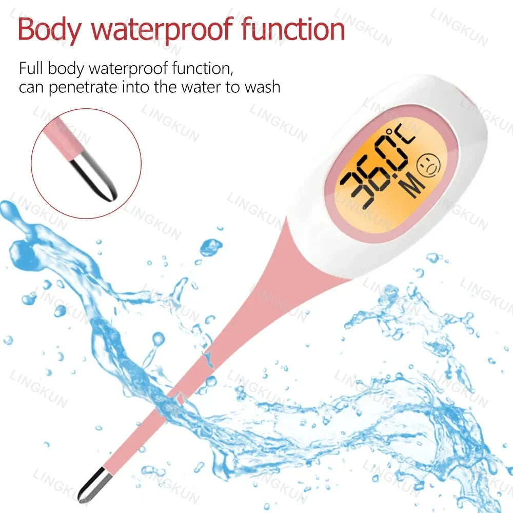 Digital Veterinary Thermometer – Waterproof Soft-Probe Pet Thermometer for Dogs, Cats & Animal Care