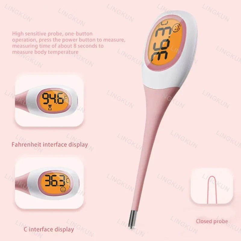 Digital Veterinary Thermometer – Waterproof Soft-Probe Pet Thermometer for Dogs, Cats & Animal Care