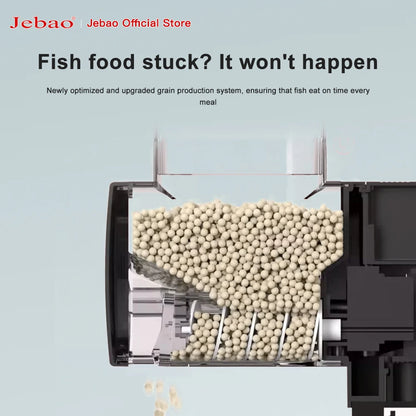 Jebao Jecod Intelligent Automatic Fish Feeder – Digital Timer Aquarium Food Dispenser for Fish Tanks