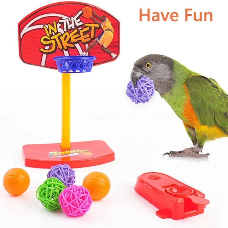 Parrot Toy Set – Interactive Bird Cage Toy Combination with Chewing, Climbing & Play Accessories for Parrots & Pet Birds