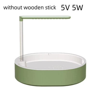 Circulating Water Automatic Bird Bathtub with Resting Stick Large-capacity Parrot Shower Comfort Bird Water Sprayer
