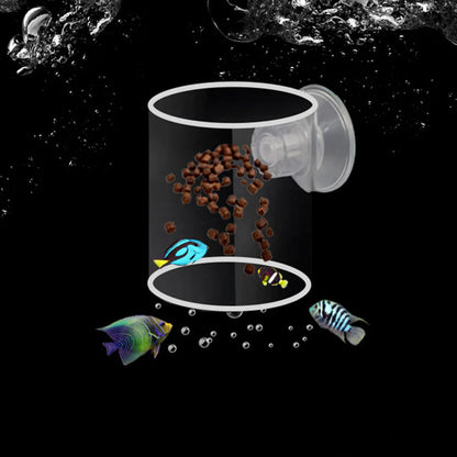 Aquarium Suction Cup Ring Feeder – Floating Fish Feeding Station & Food Tray for Fish Tanks