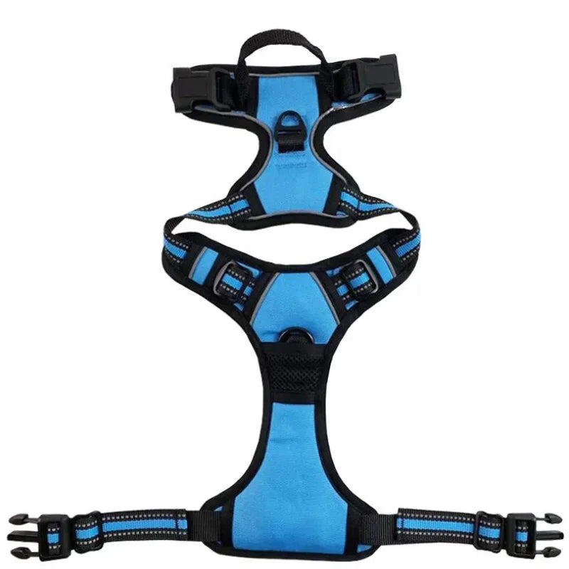 Reflective Adjustable Dog Harness – Breathable Vest Chest Strap for Small, Medium & Large Dogs, Cats & Puppies