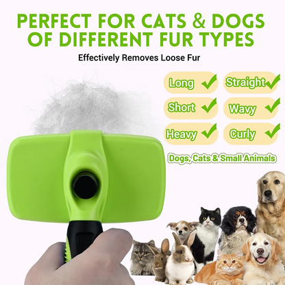 Pet Grooming Brush – Hair Removal, Deshedding & Massage Comb for Dogs, Cats & Puppies