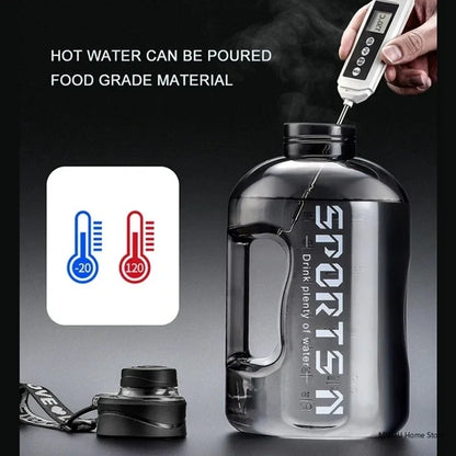 Large Capacity Sports Water Bottle (1L–5L) – BPA-Free Fitness Hydration Bottle for Gym, Cycling, Camping & Outdoor Activities