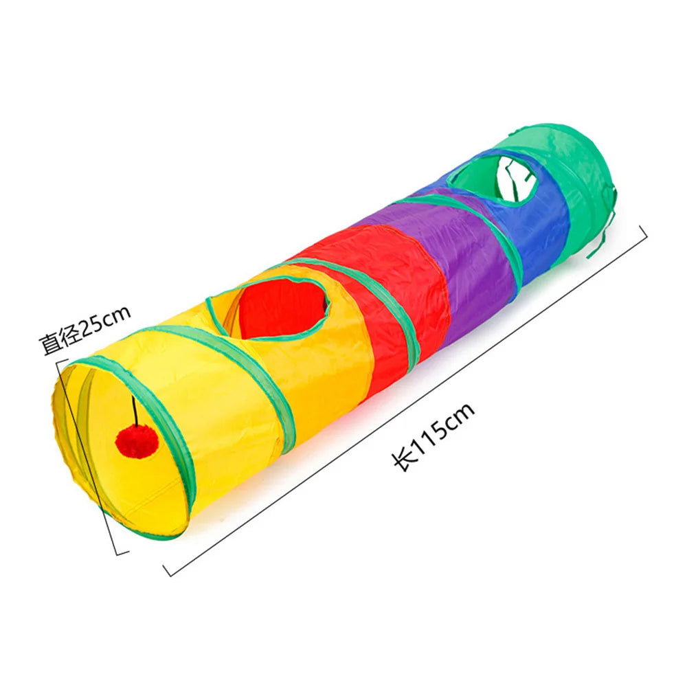 Collapsible Cat Tunnel Toy – Interactive Play Tube for Indoor & Outdoor Cats, Kittens & Puppies