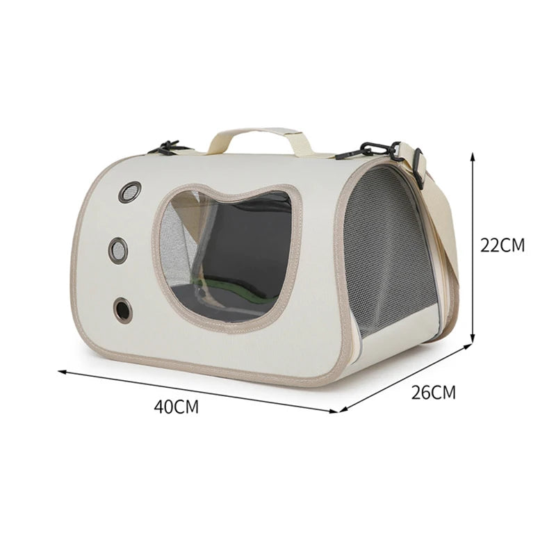 Portable Pet Carrier Bag – Foldable Breathable Shoulder Bag for Cats, Kittens & Small Dogs