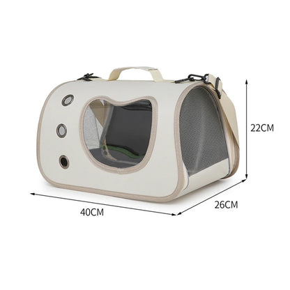 Portable Pet Carrier Bag – Foldable Breathable Shoulder Bag for Cats, Kittens & Small Dogs
