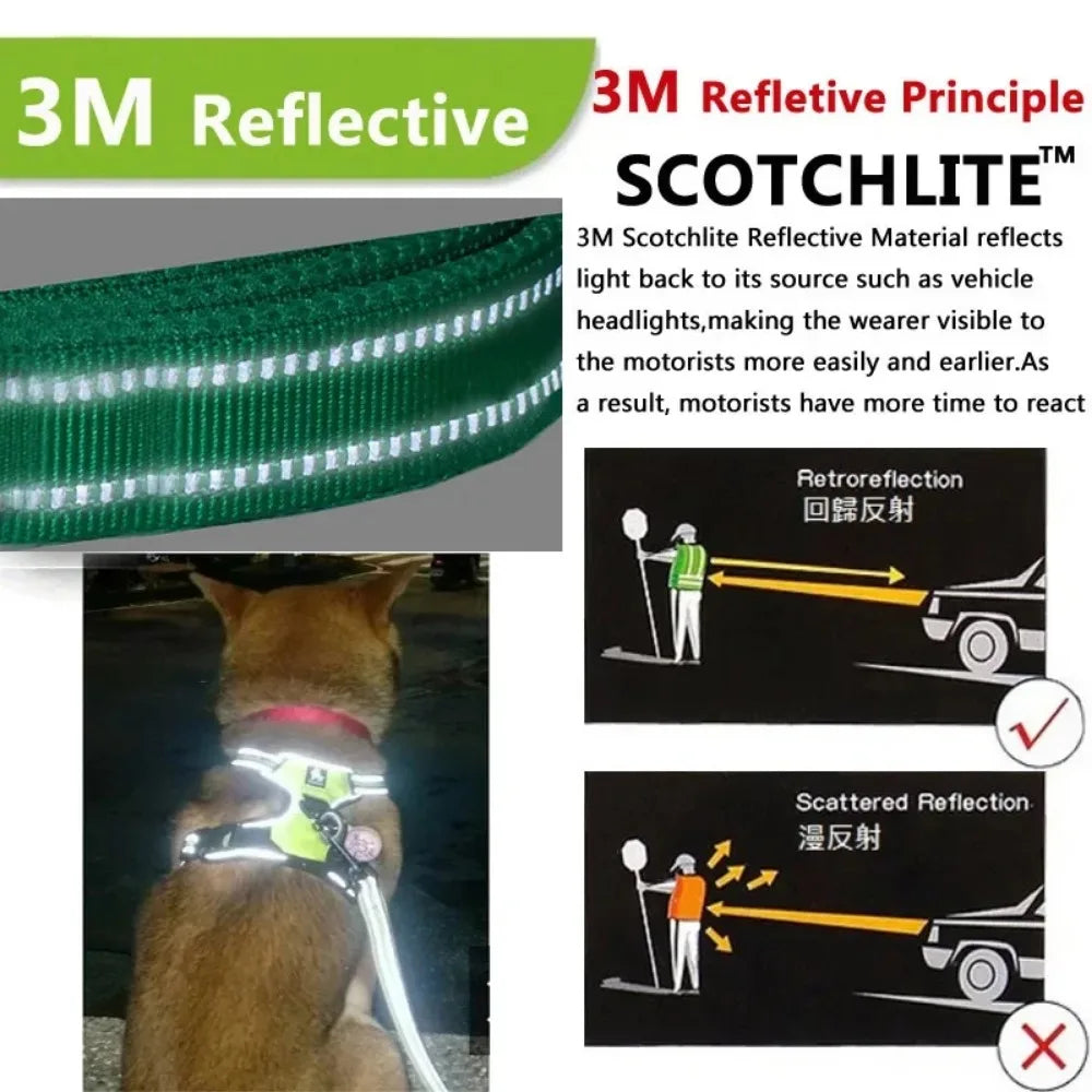 Reflective Adjustable Dog Harness – Breathable Vest Chest Strap for Small, Medium & Large Dogs, Cats & Puppies