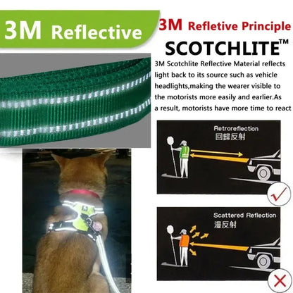 Reflective Adjustable Dog Harness – Breathable Vest Chest Strap for Small, Medium & Large Dogs, Cats & Puppies